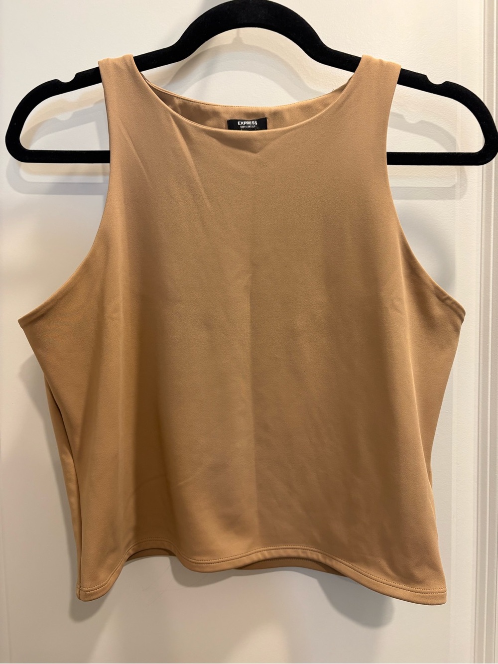 Express Women's Camel Body Contour Tank Top